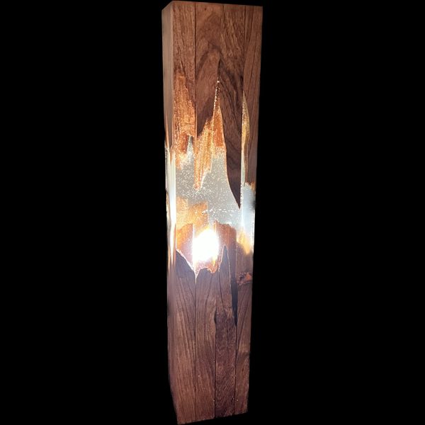 Mesquite/Epoxy Table Lamp