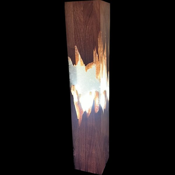 Mesquite/Epoxy Table Lamp