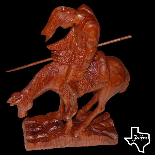 Mesquite Hand Carved Indian Statue