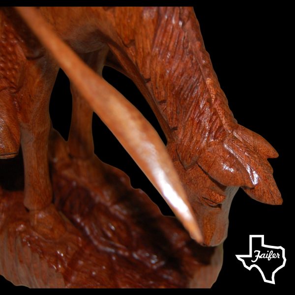 Mesquite Hand Carved Indian Statue
