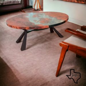 Mesquite/Epoxy Ocean Scene Coffee Table1