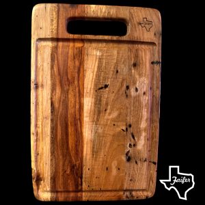 Pecan Face Grain Cutting Board with Grip