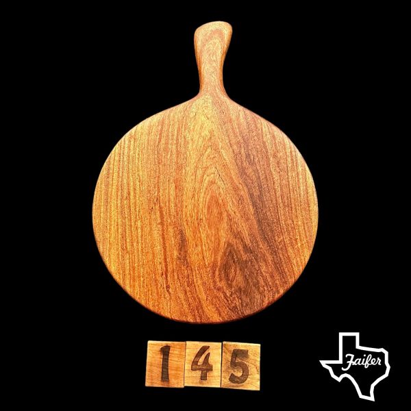 Item #145 Mesquite Live Edge Charcuterie Board<br>10 1/2" x 10 1/2" - Image 2